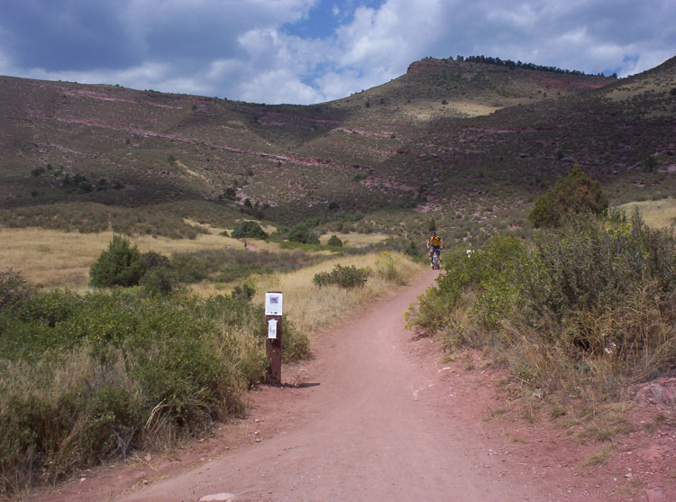 The Hall Ranch bike trail